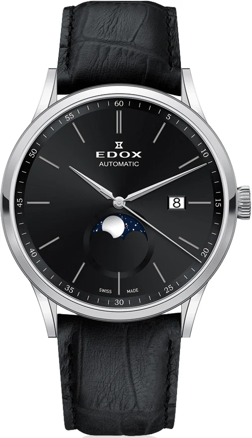 Edox Watch Les Vauberts Moon Phase