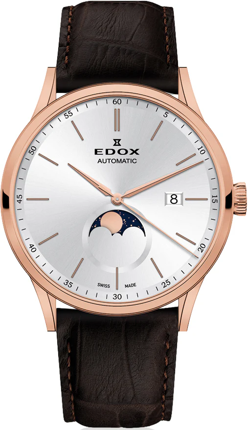 Edox Watch Les Vauberts Moon Phase