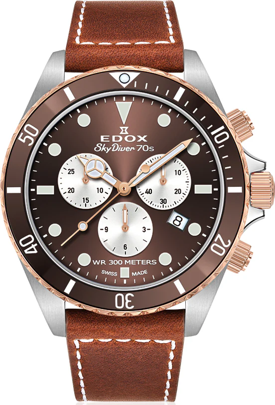 Edox Watch Skydiver Chrono Quartz