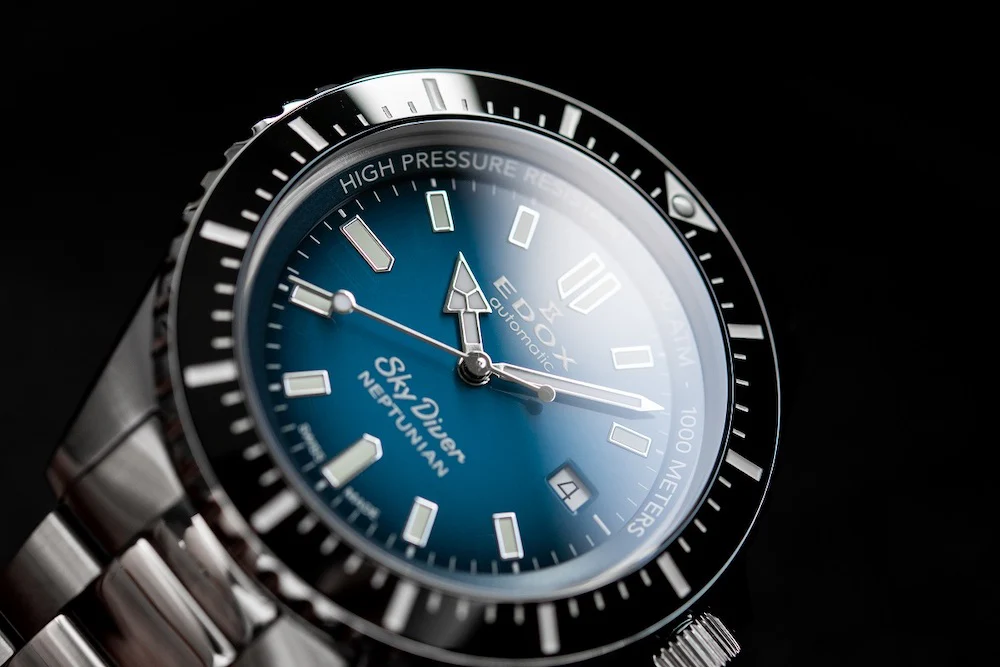Edox Skydiver Neptunian Automatic 3 Hands Watch - Image 6
