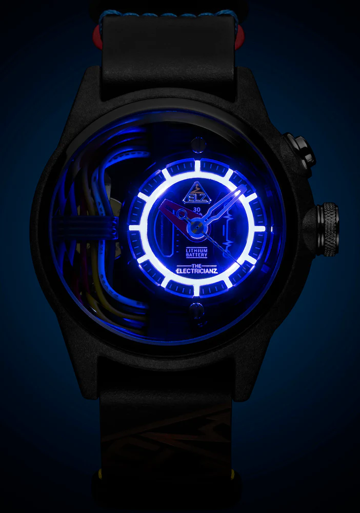 Electricianz Nylon Carbon Z 42mm Blue Rubber - Image 3