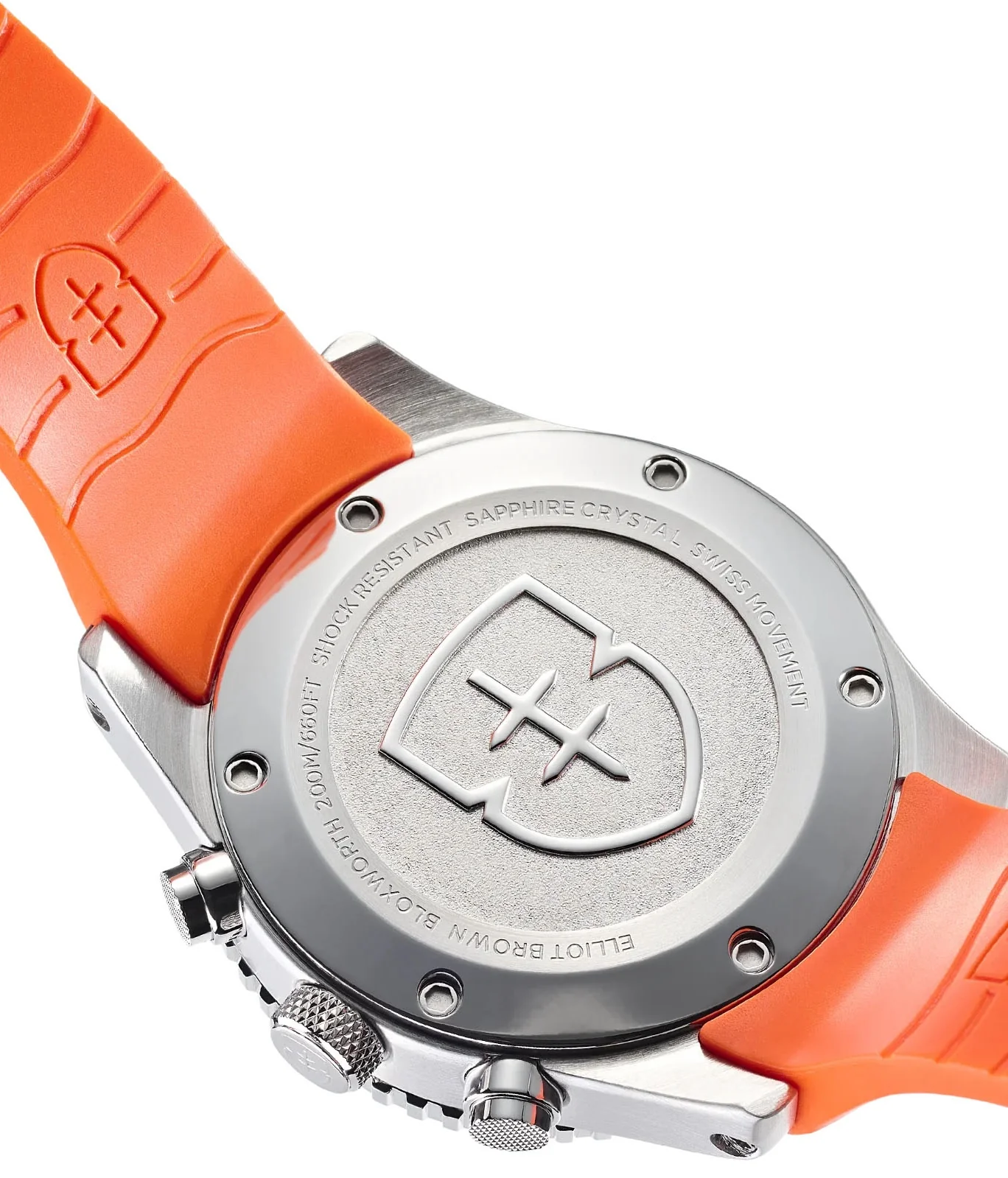 Elliot Brown Bloxworth Chrono Black Orange Rubber - Image 3