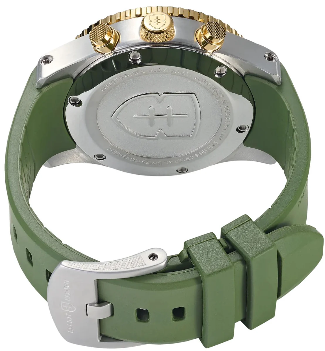 Elliot Brown Bloxworth Chrono Green Rubber - Image 3