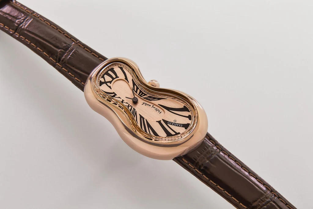 Exaequo Classic Melting PVD Rose Gold Rose Gold Dial Watch - Image 2