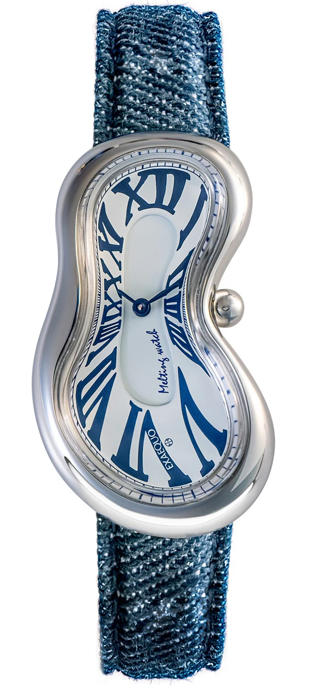 Exaequo Classic Melting SS 316L White Denim  Watch