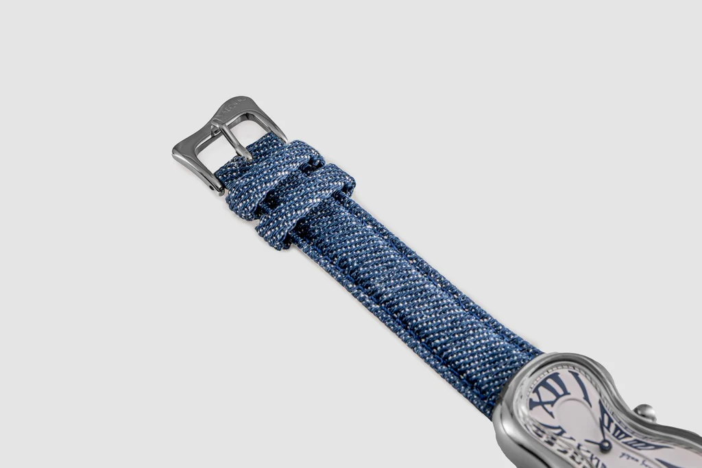 Exaequo Classic Melting SS 316L White Denim  Watch - Image 3
