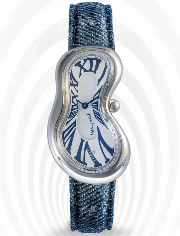 Exaequo Classic Melting SS 316L White Denim  Watch - Image 6
