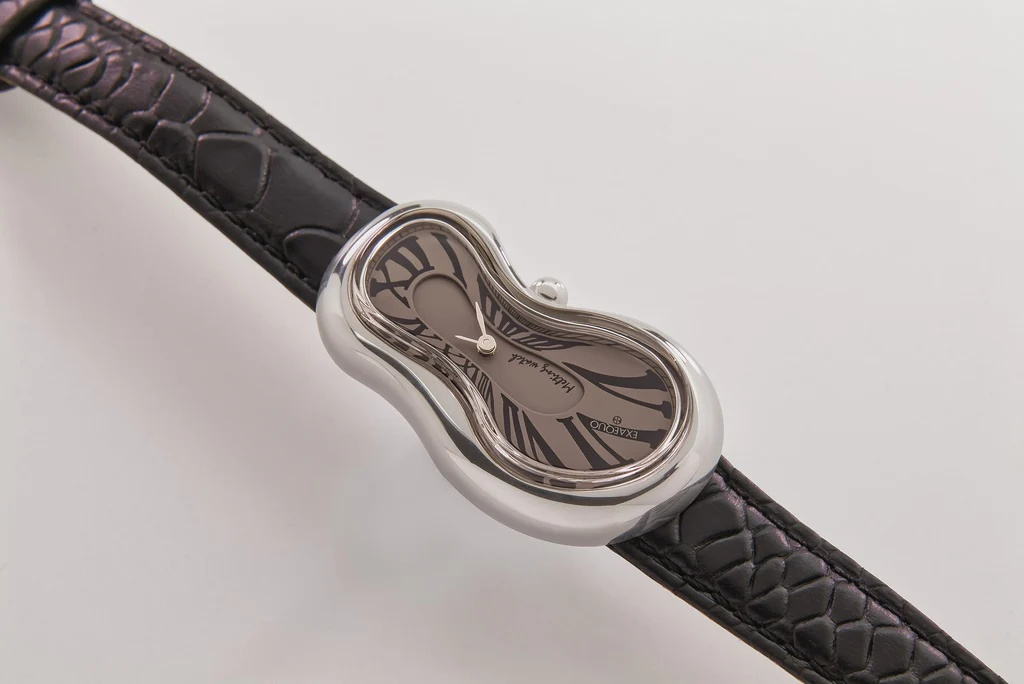 Exaequo Classic Melting SS Fume Dial Watch - Image 2