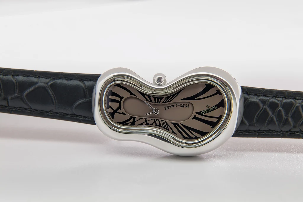 Exaequo Classic Melting SS Fume Dial Watch - Image 3