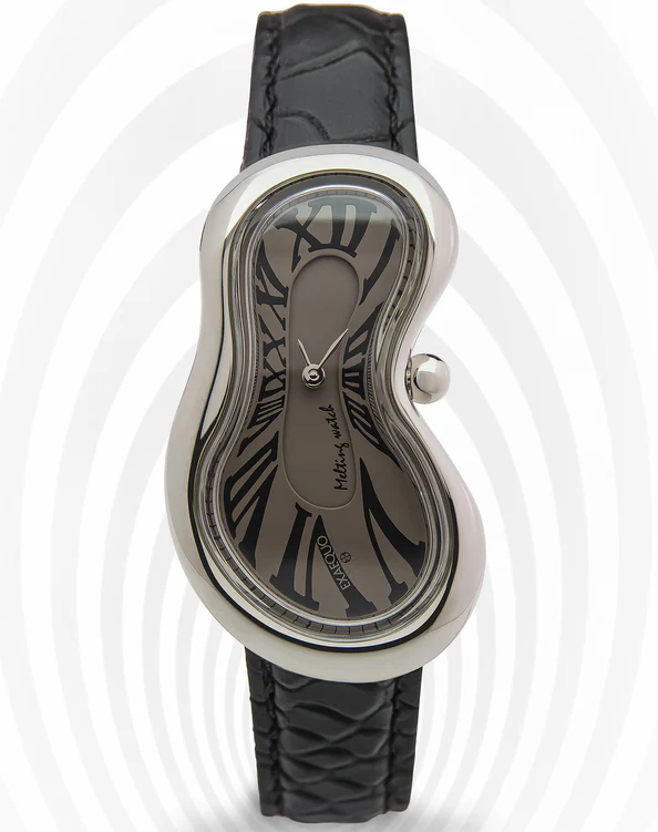Exaequo Classic Melting SS Fume Dial Watch - Image 4