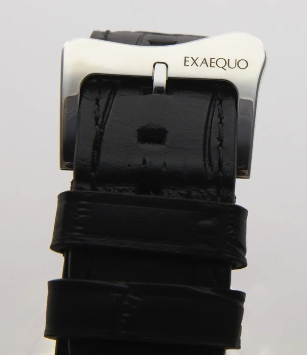 Exaequo Polyhedron 925 Silver Melting Black Dial Watch - Image 4