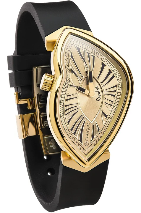 Exaequo Revolve Melting IP Yellow Gold Yellow Gold Dial Watch - Image 2