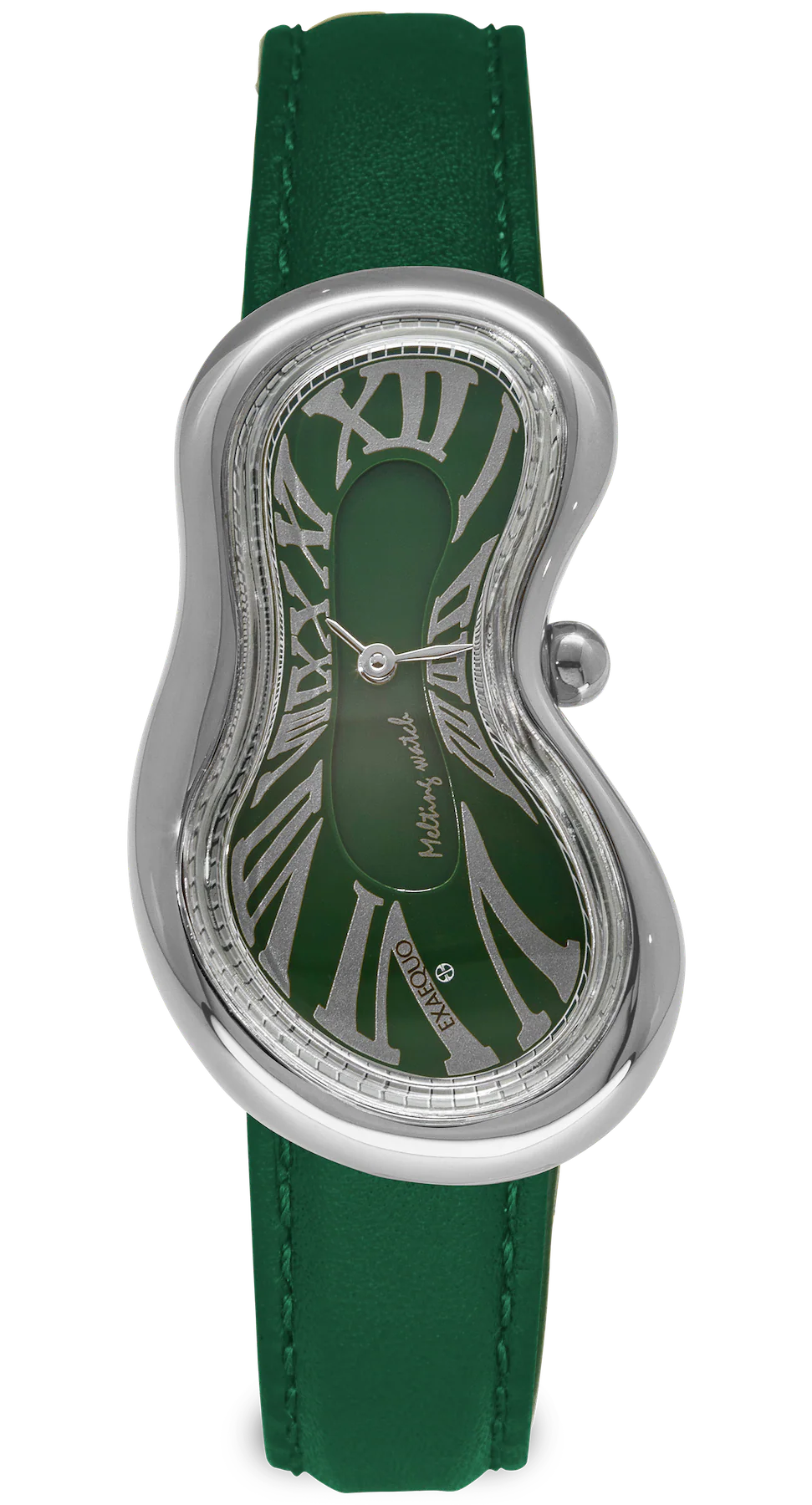Exaequo Classic Melting Watch SS Green Dial Watch