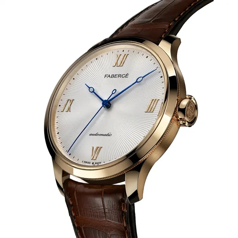Faberge Altruist 18ct Rose Gold White Dial Watch - Image 2