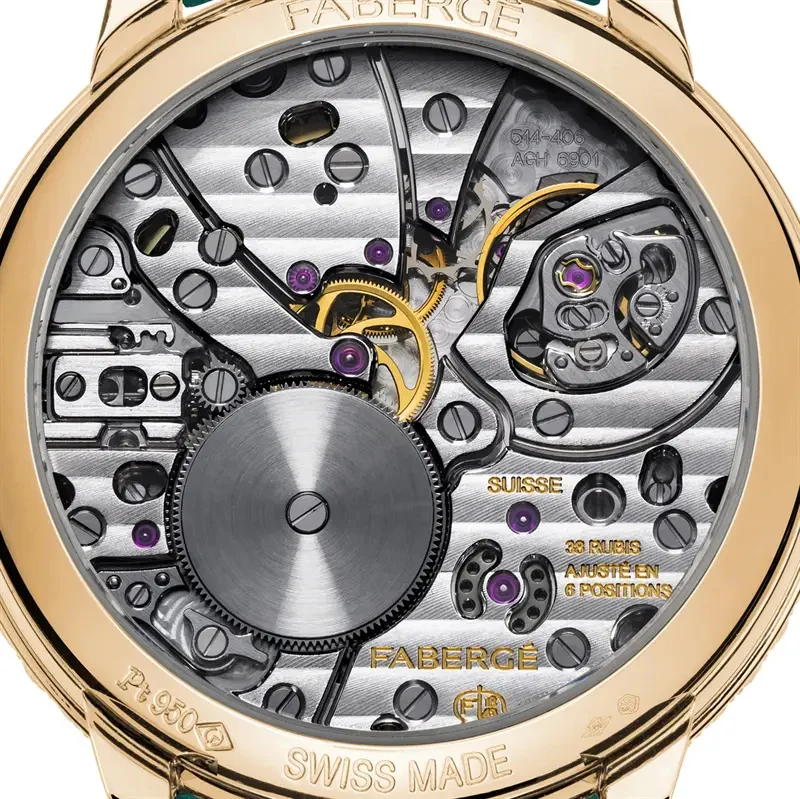 Faberge Lady Compliquee Rose Gold Black Watch - Image 2