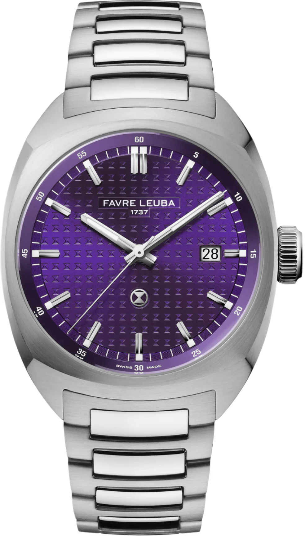 Favre Leuba Chief Date Royal Purple Bracelet Watch