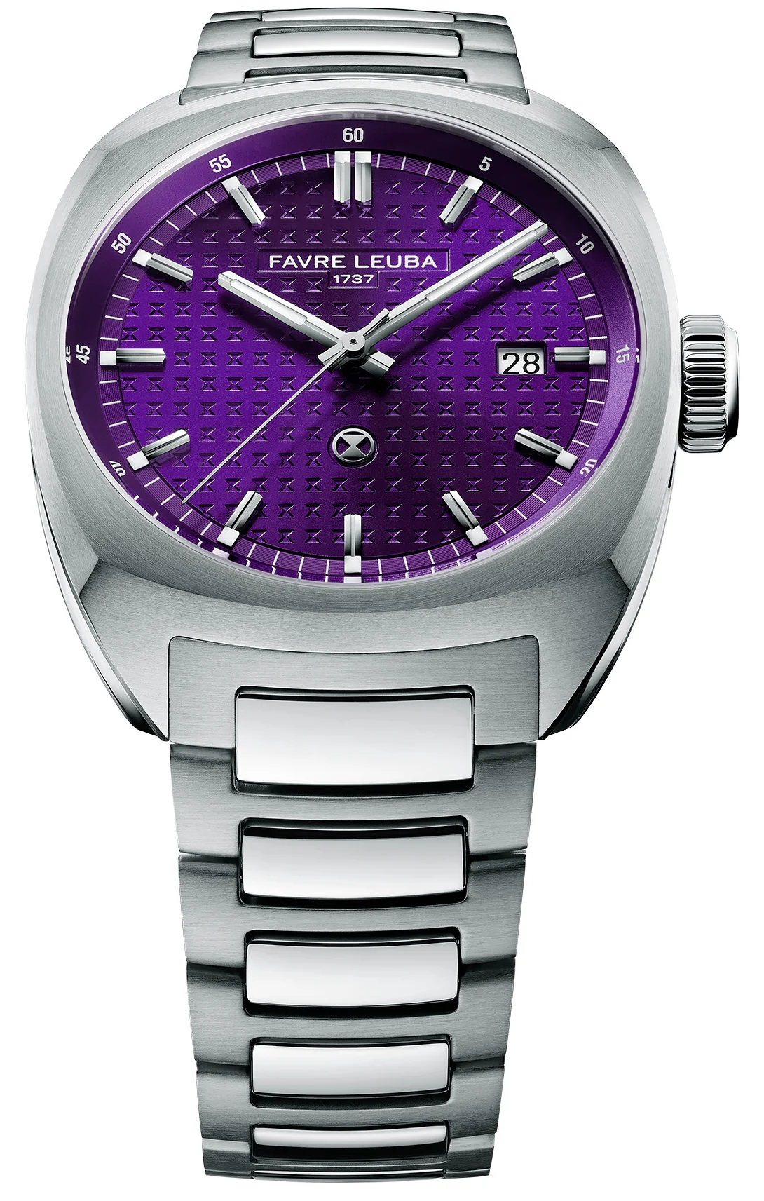 Favre Leuba Chief Date Royal Purple Bracelet Watch - Image 2