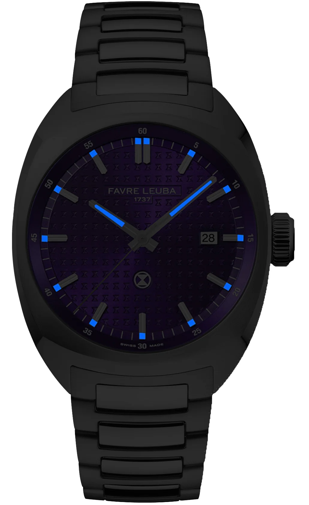 Favre Leuba Chief Date Royal Purple Bracelet Watch - Image 3