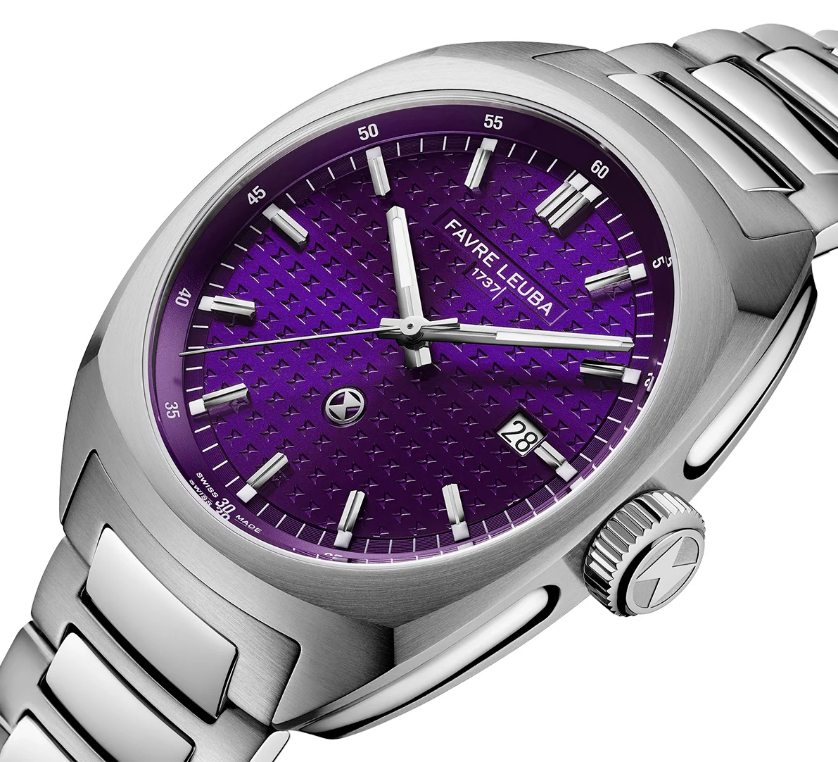 Favre Leuba Chief Date Royal Purple Bracelet Watch - Image 4