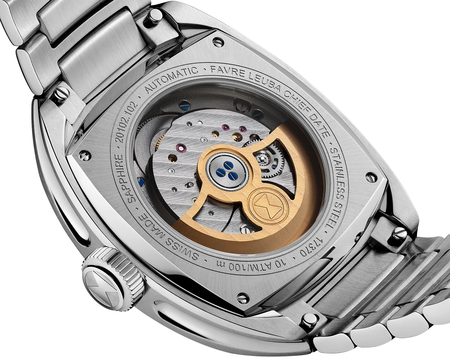 Favre Leuba Chief Date Royal Purple Bracelet Watch - Image 5