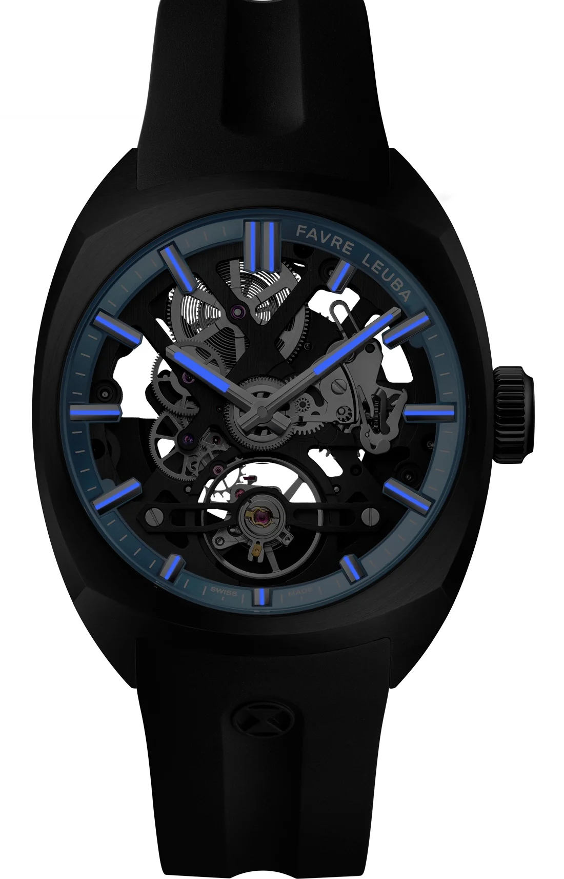 Favre Leuba Chief Skeleton Black DLC Watch - Image 2