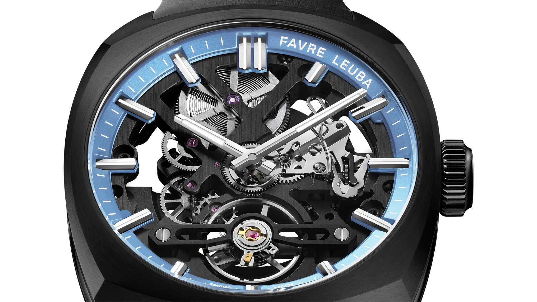 Favre Leuba Chief Skeleton Black DLC Watch - Image 5