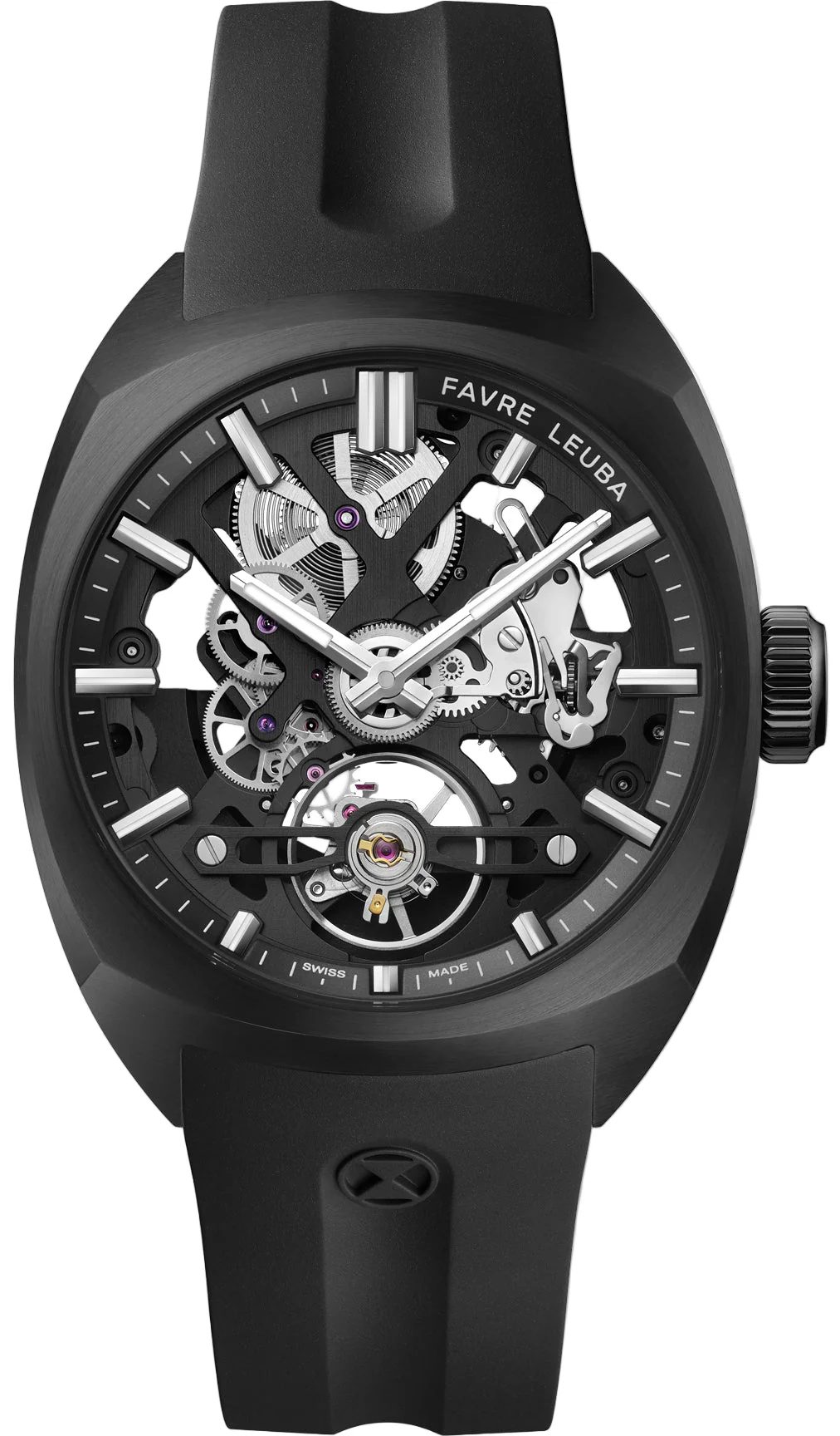 Favre Leuba Chief Skeleton Black DLC Watch