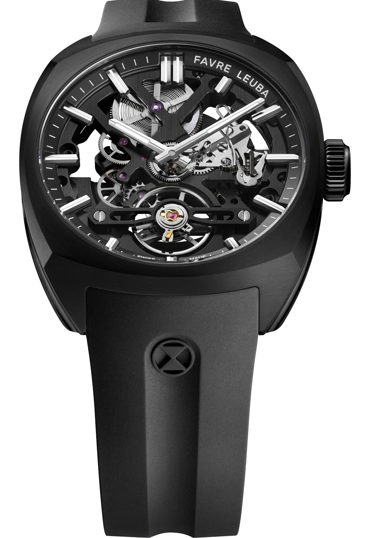 Favre Leuba Chief Skeleton Black DLC Watch - Image 3