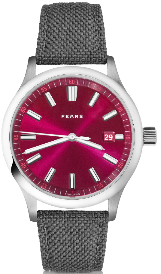 Fears Redcliff 39.5 Date Cherry Red Watch - Image 2