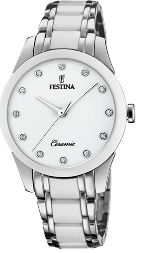 Festina Two Hands Ceramic Ladies Watch