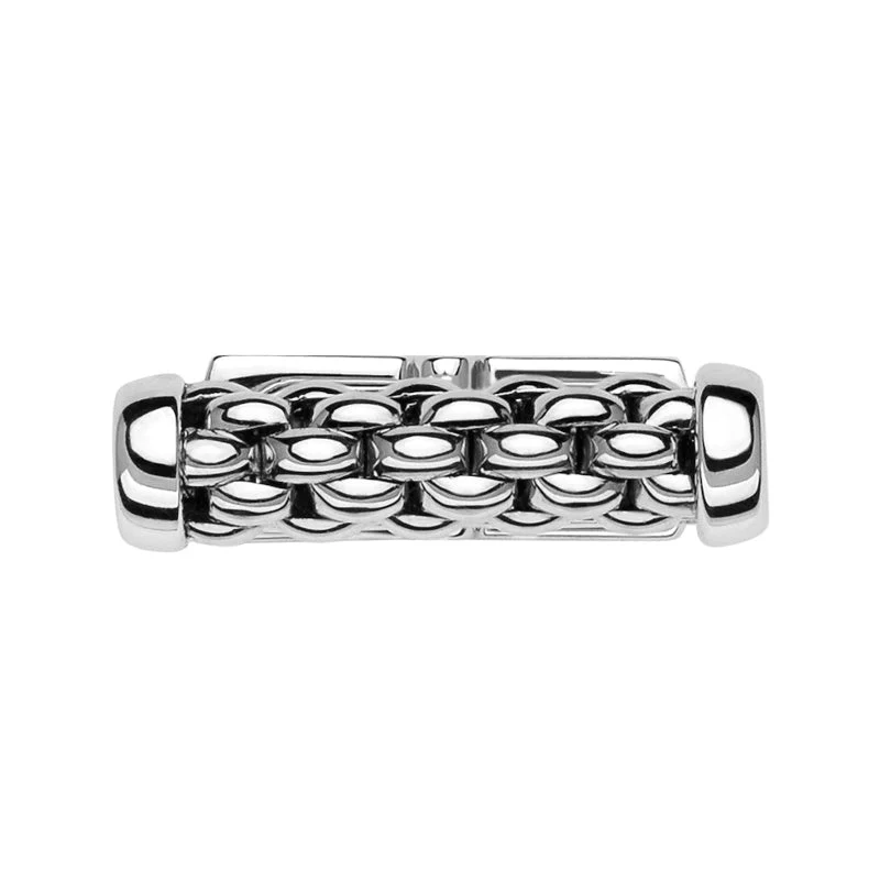Fope Essentials 18ct White Gold Cufflinks - Image 2