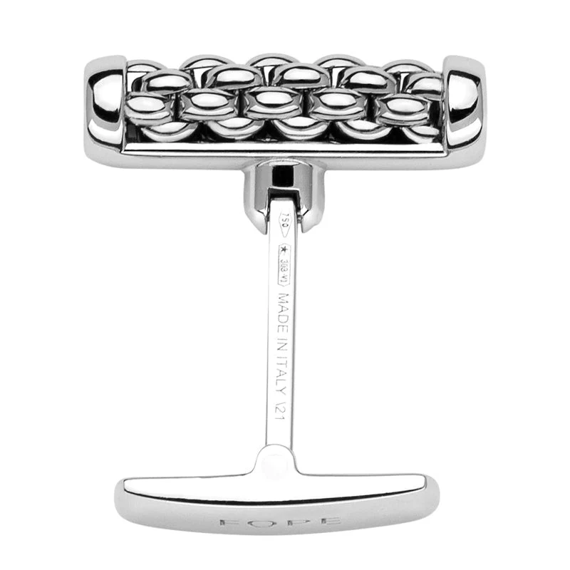 Fope Essentials 18ct White Gold Cufflinks - Image 4