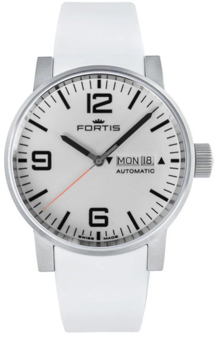 Fortis Watch Cosmonautis Spacematic Steel White