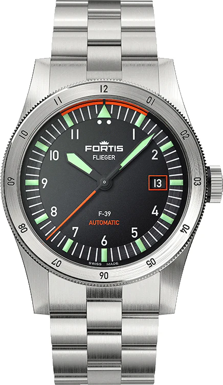 Fortis Flieger F-39 Automatic On Block Bracelet Watch
