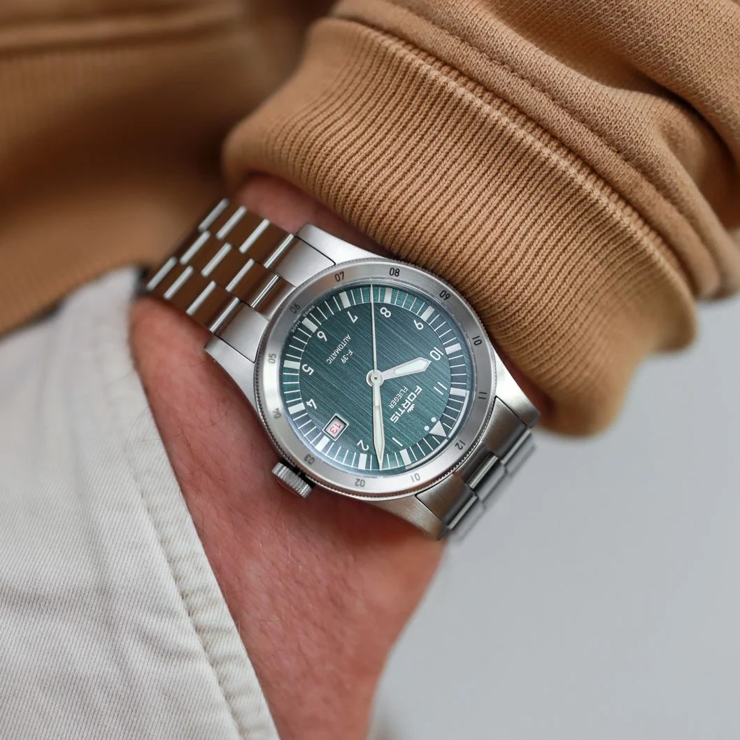 Fortis Flieger F-39 Automatic Petrol Watch - Image 2