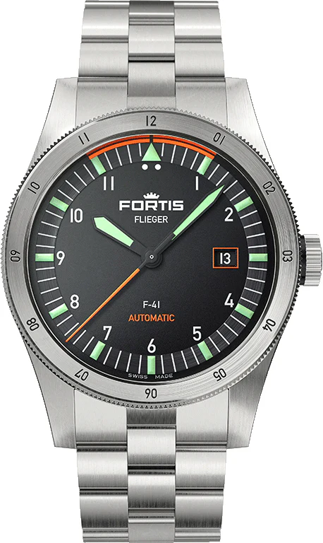Fortis Flieger F-41 Automatic On Block Bracelet Watch