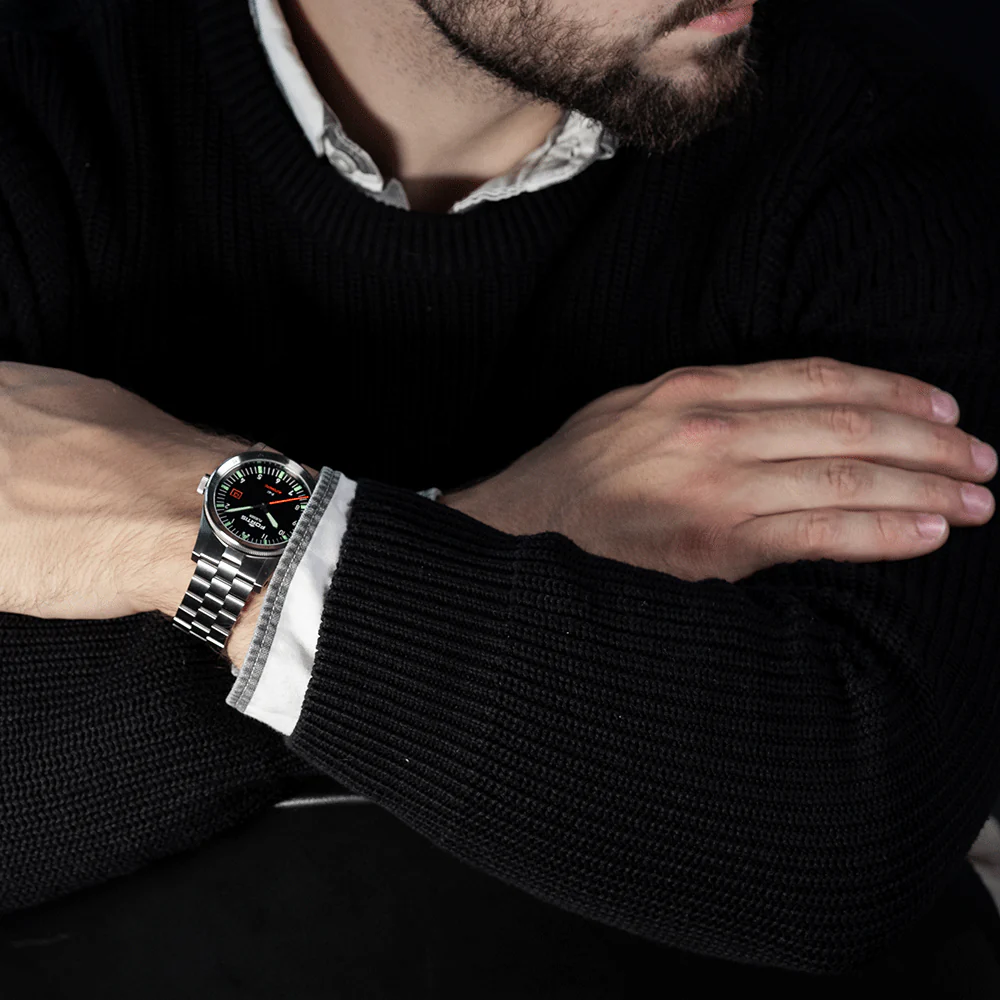 Fortis Flieger F-41 Automatic On Block Bracelet Watch - Image 9