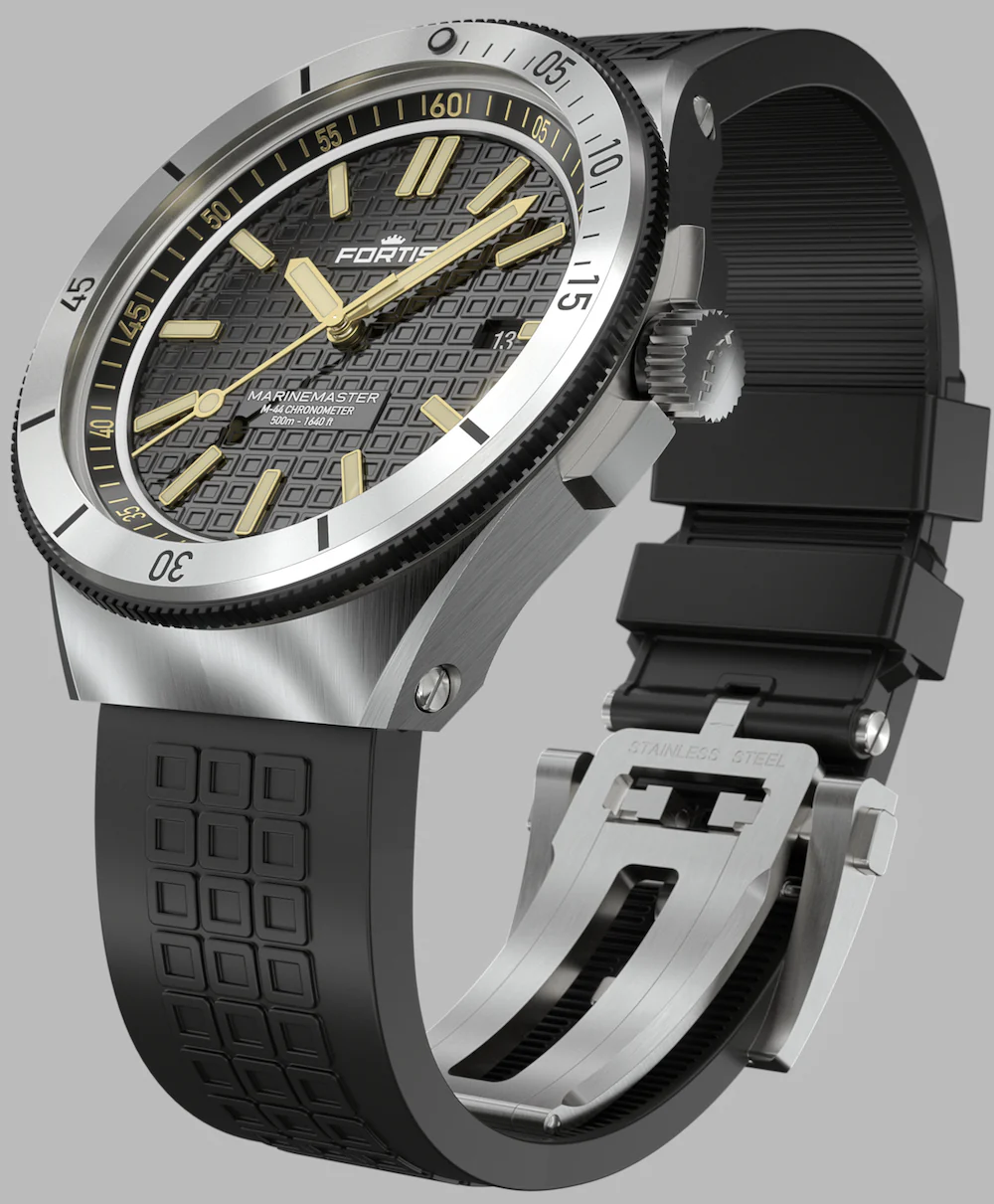 Fortis Marinemaster M 44 Black Resin Watch - Image 6