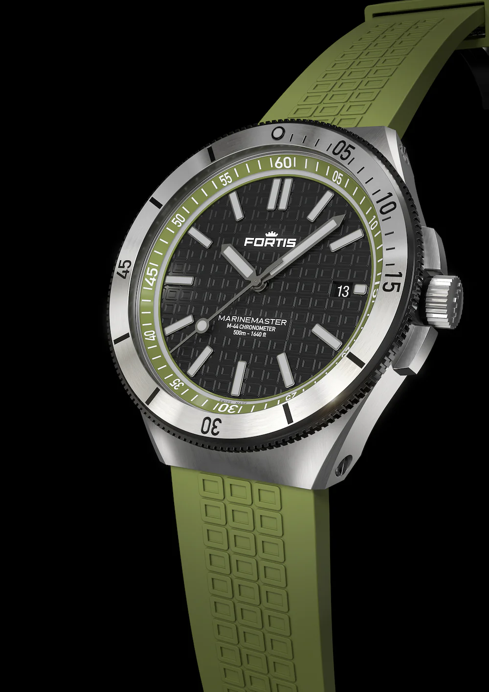 Fortis Marinemaster M 44 Woodpecker Green Watch - Image 4
