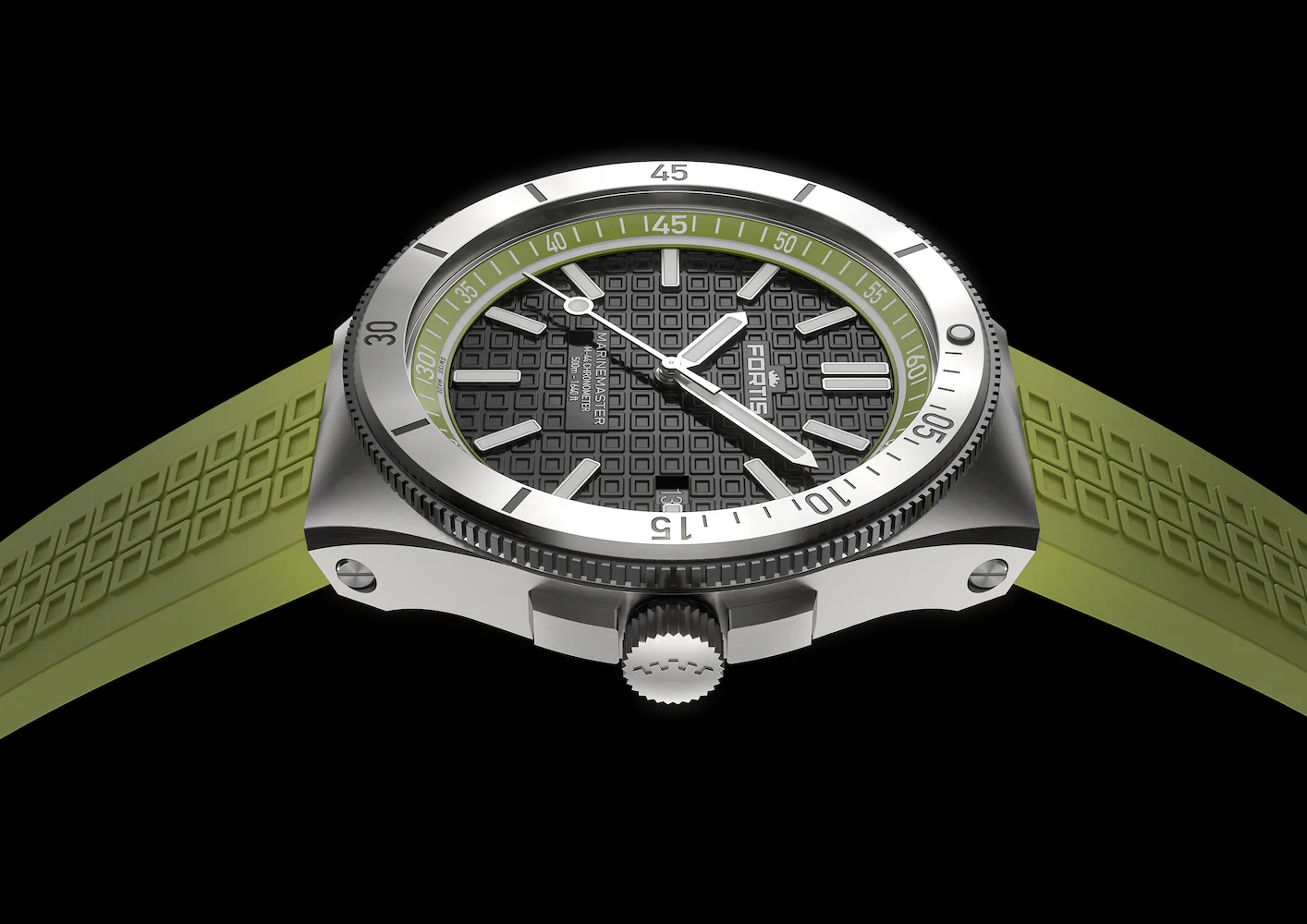 Fortis Marinemaster M 44 Woodpecker Green Watch - Image 5