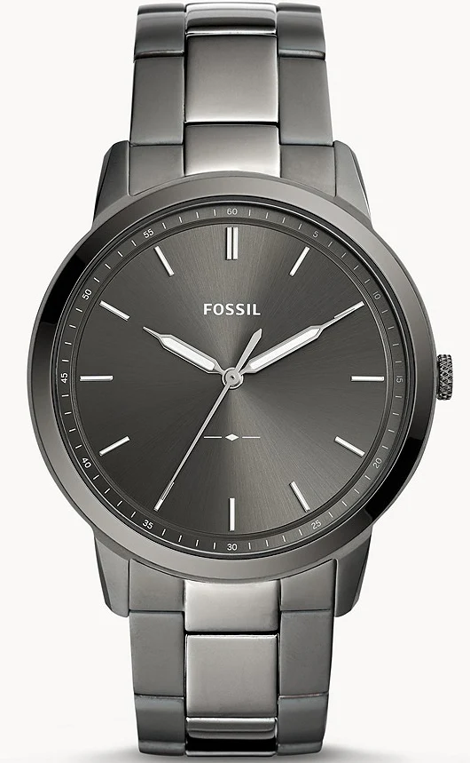 Fossil The Minimalist Three Hand Smoke Mens
