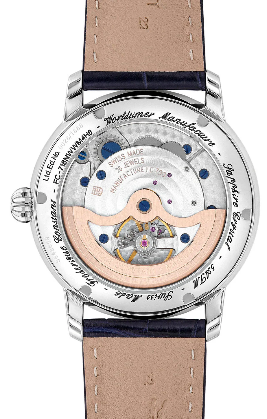 Frederique Constant Watch Classics Worldtimer Manufacture Limited Edition D - Image 3