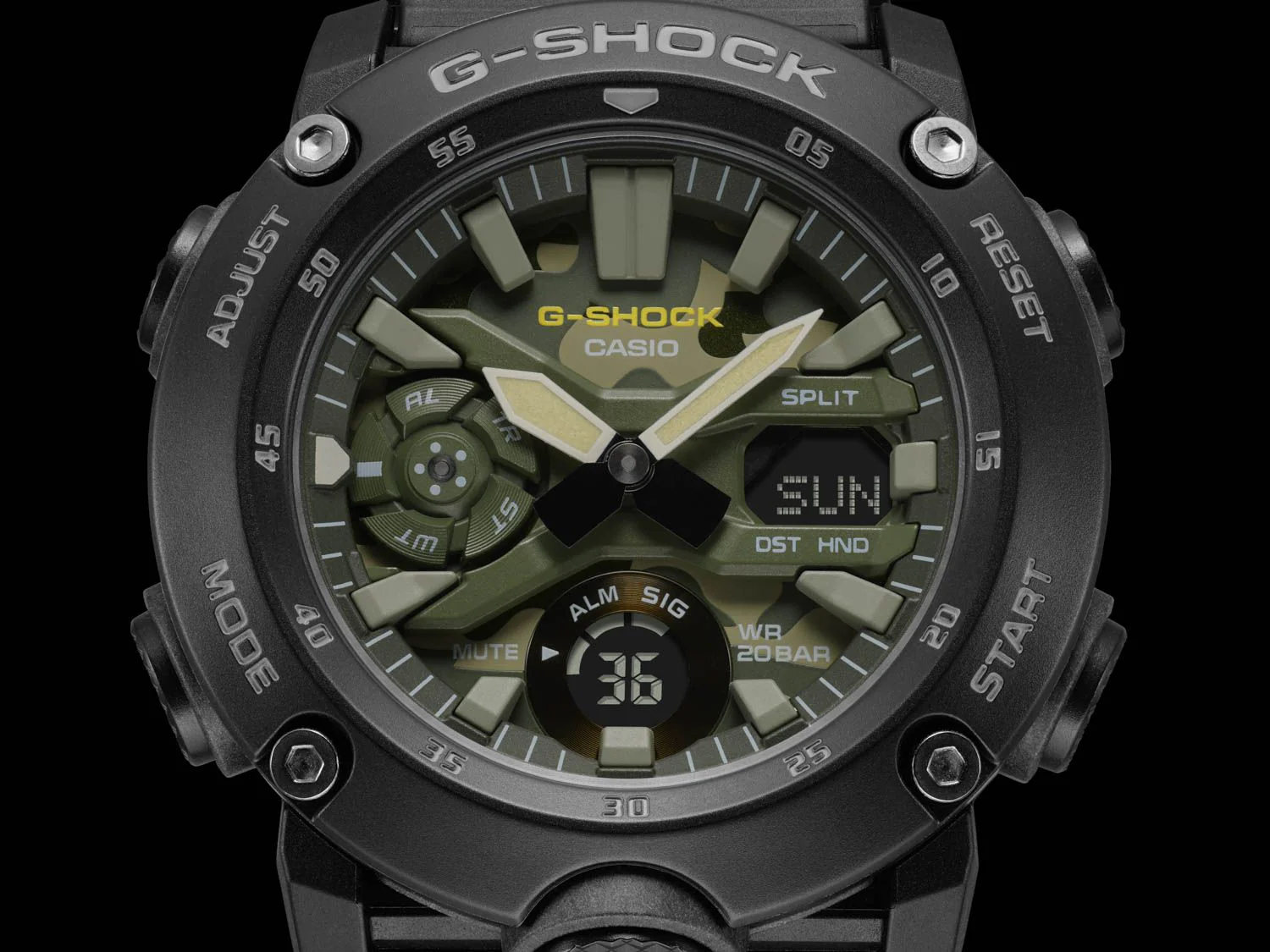 G-Shock GA-2000 Alarm Camouflage Mens - Image 3