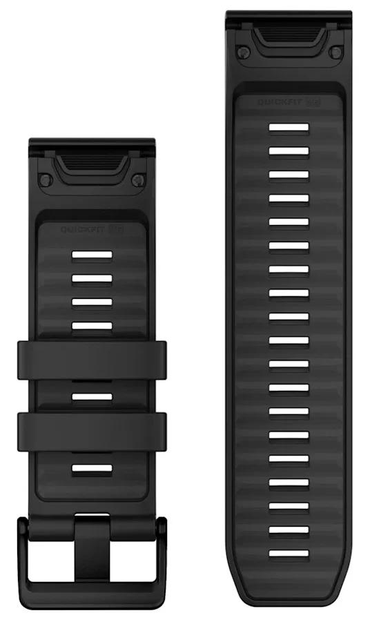 Garmin Strap QuickFit 26 Black Silicone - Image 2