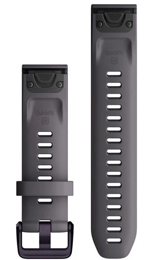 Garmin Strap QuickFit 20 Shale Grey/Amethyst Hardware D