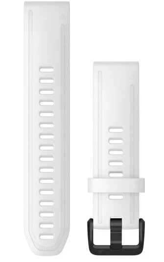 Garmin Strap QuickFit 20 White/Black Buckle