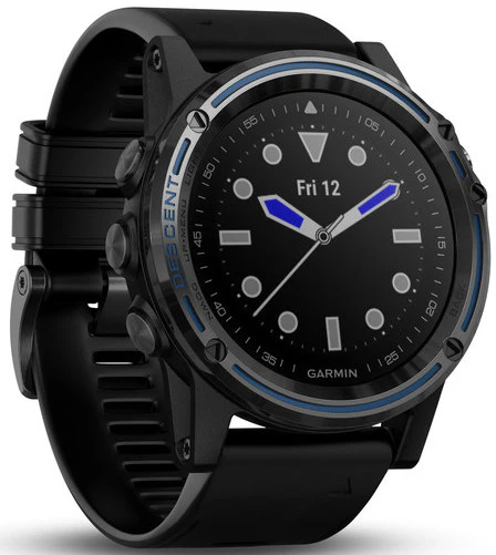Garmin Watch Descent Mk1 Grey Sapphire Titanium Black Band D - Image 2