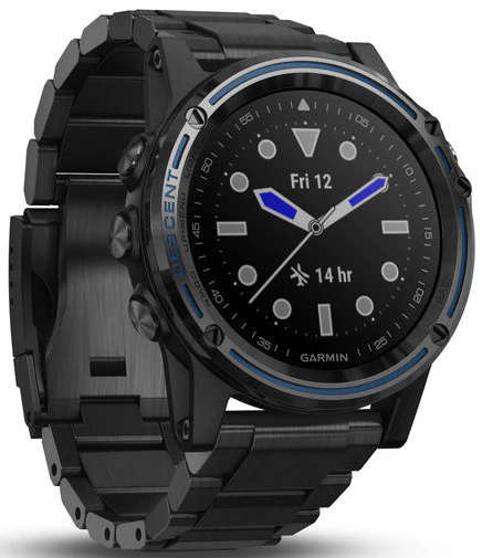 Garmin Watch Descent Mk1 Grey Sapphire Titanium DLC Titanium Band - Image 2