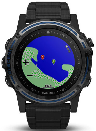 Garmin Watch Descent Mk1 Grey Sapphire Titanium DLC Titanium Band - Image 3