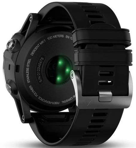 Garmin Watch Descent Mk1 Silver Sapphire Black Band - Image 6